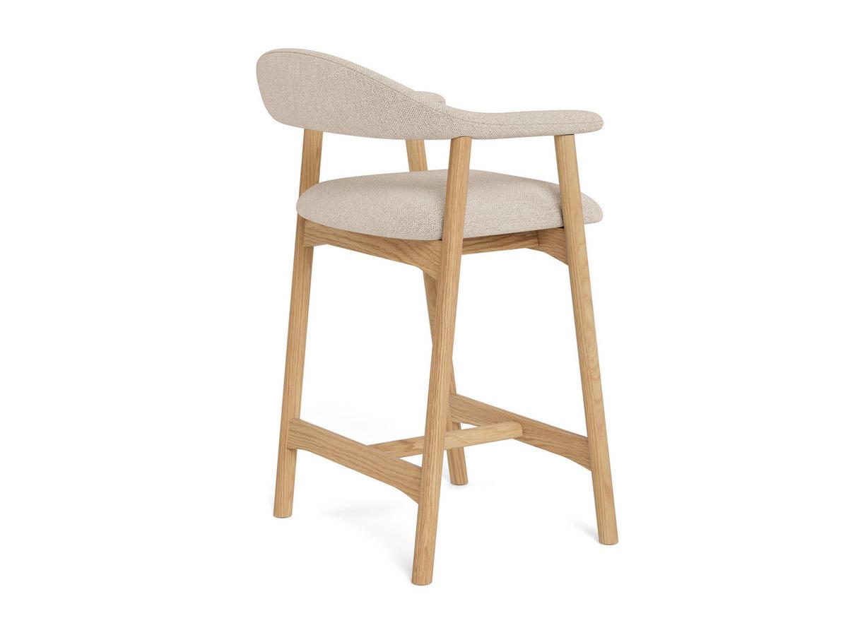 Pultová židle ADDI béžová - béžová, Moderní, dřevo/textil (52/91/52cm) - MID.YOU