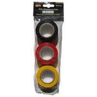 Klebeband-set Pvc 209 Bunt 3--Teilig. 10 M X 20 Mm - Gelb/Rot, Basics, Kunststoff (1000cm)