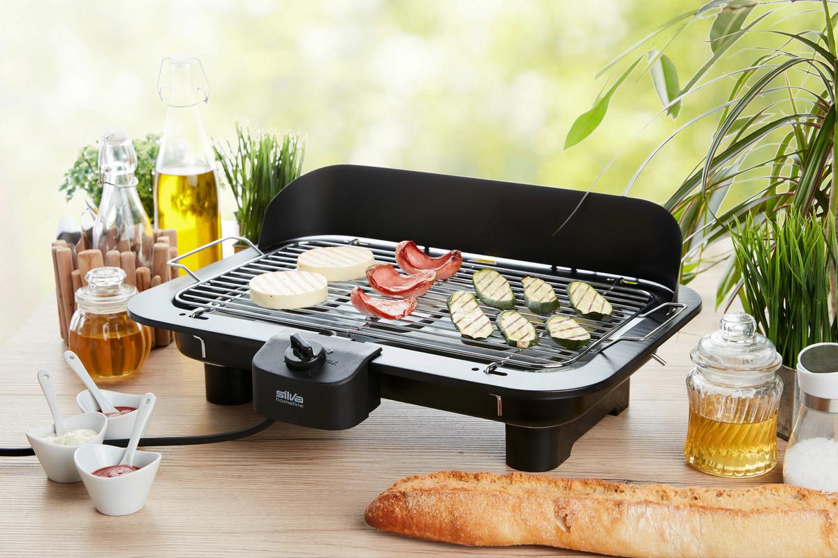 Tischgrill Bq153t - Schwarz, KONVENTIONELL, Kunststoff/Metall (44.5/11/31.5cm) - Silva Schneider