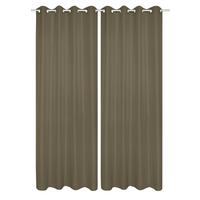 Ösenvorhang Atlantika Taupe B: 140 Cm - Taupe, Basics, Textil (140/235cm)
