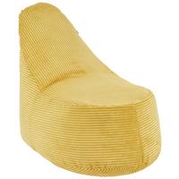Sedací vak GOLDEN DREAM MINI, žlutý manšestr - žlutá, Moderní, textil (45/105/70cm)