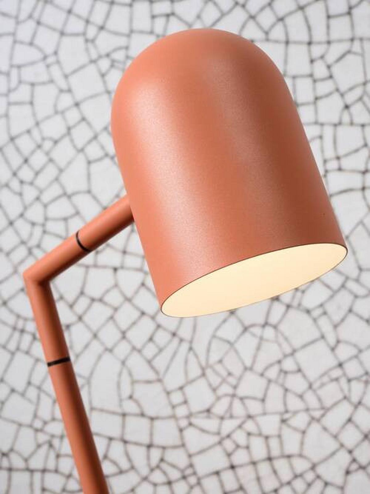 Stehlampe Marseille Terra Cotta Drehbar - Terracotta, Design, Metall (17/141/17cm) - It's about Romi