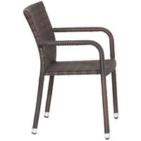 STAPELSESSEL 120117 - Braun, MODERN, Kunststoff/Metall (56/83/60cm) - Gardenson