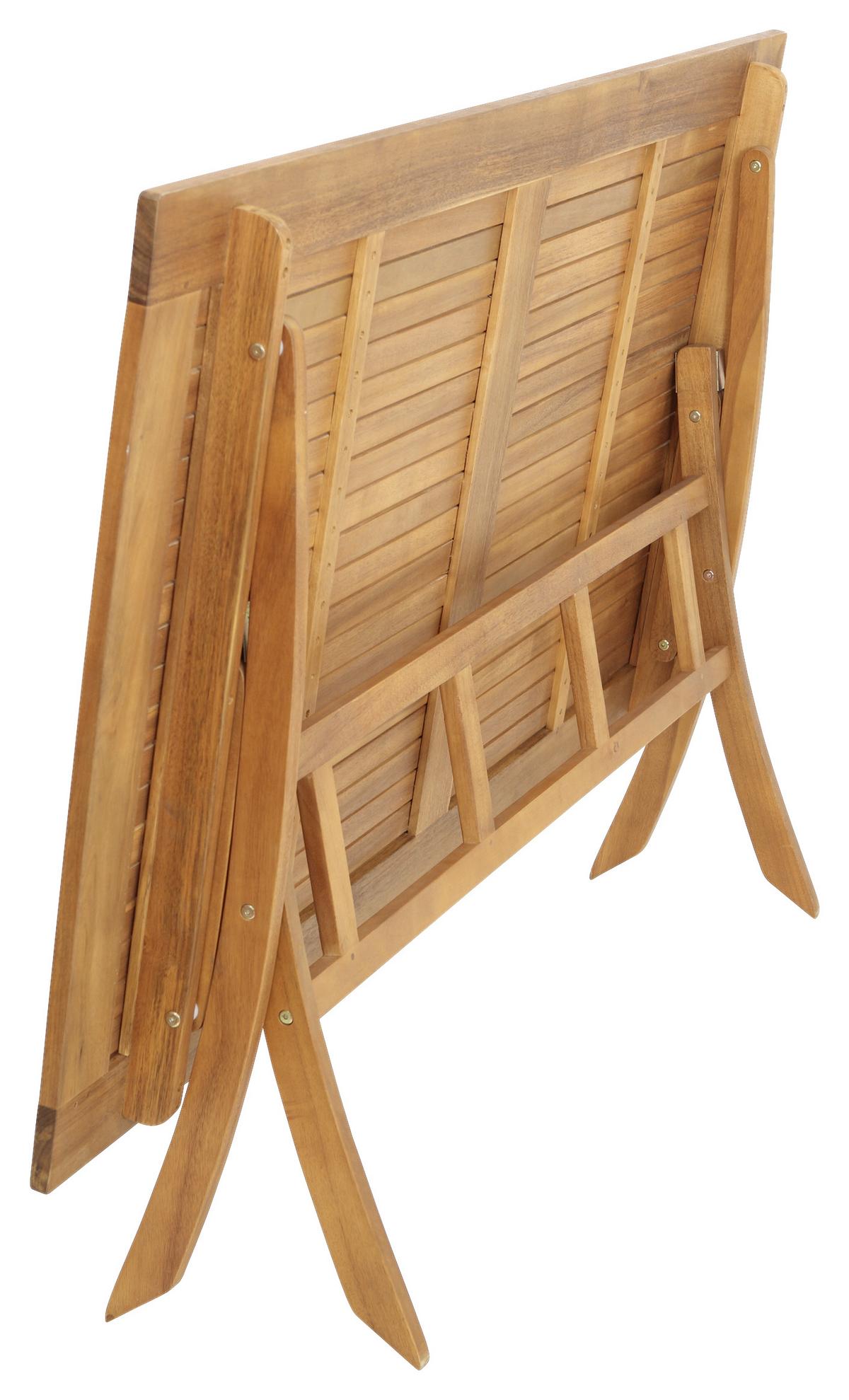 Gartentisch Klappbar Eukalyptusholz L: 160 cm - Naturfarben, KONVENTIONELL, Holz (160/73/90cm) - Gardenson