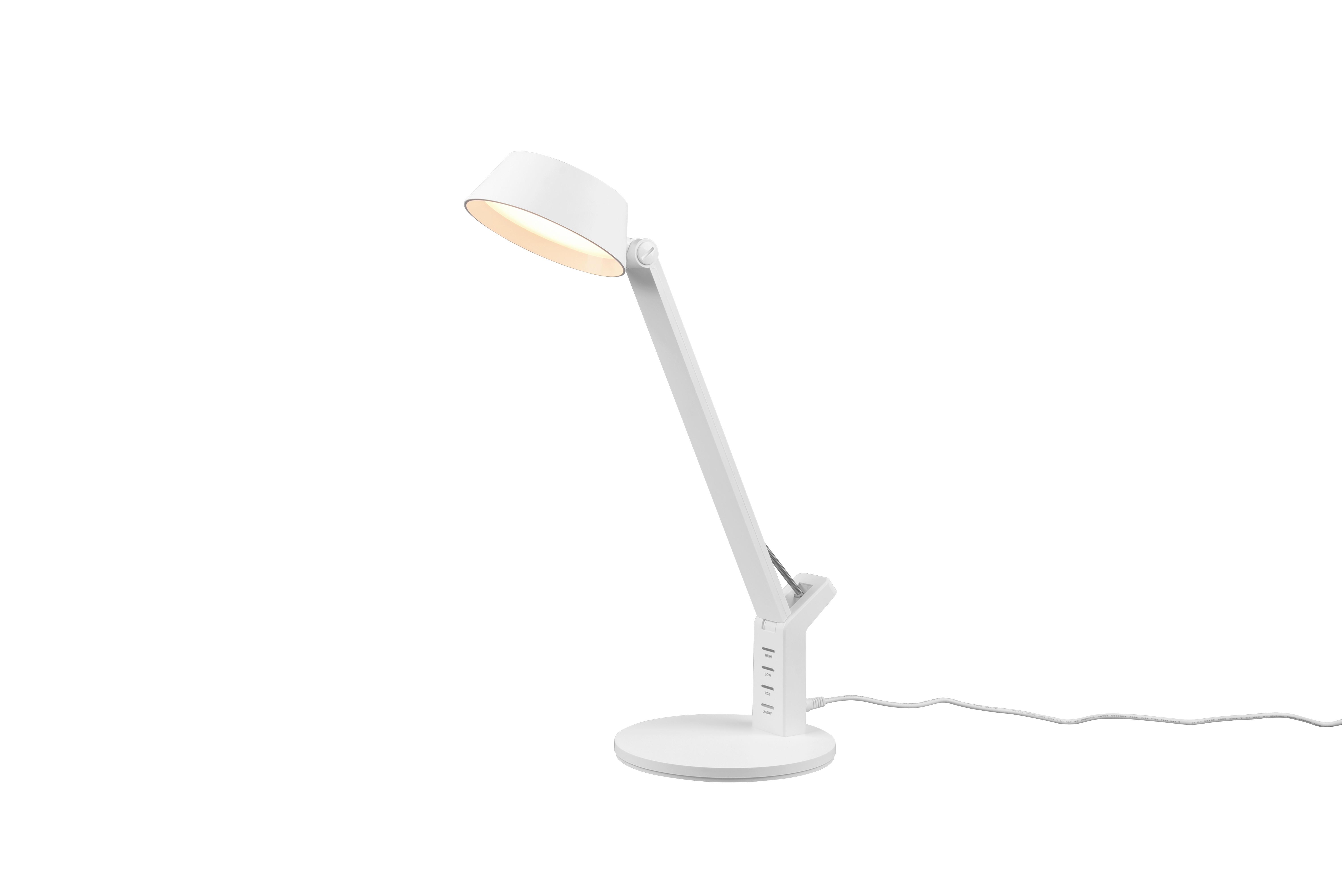 LED-Schreibtischlampe dimmbar Weiß Flexarm und Farbwechsler