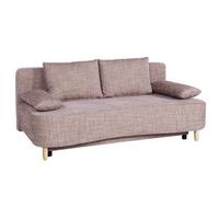 2-Sitzer-Sofa Lara Magma Mit Schlaffunktion & Bettkasten - Buchefarben/Schwarz, KONVENTIONELL, Holzwerkstoff/Textil (193/86/85cm)