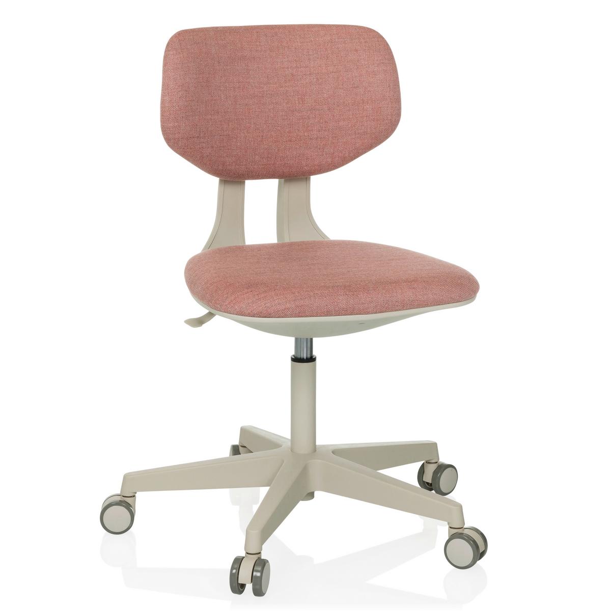 Jugenddrehstuhl Kid Classic Rosa B: 51 cm - Grauweiß/Rosa, MODERN, Kunststoff/Textil (51/72 - 87/51cm) - MID.YOU