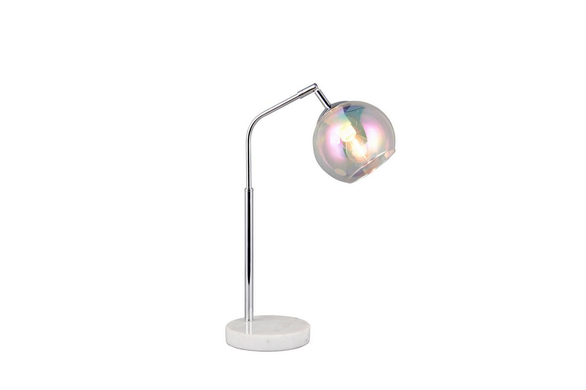 Tischleuchte 516900106 Paxton - Chromfarben, Design, Glas/Metall (28/15/45cm) - Trio Leuchten