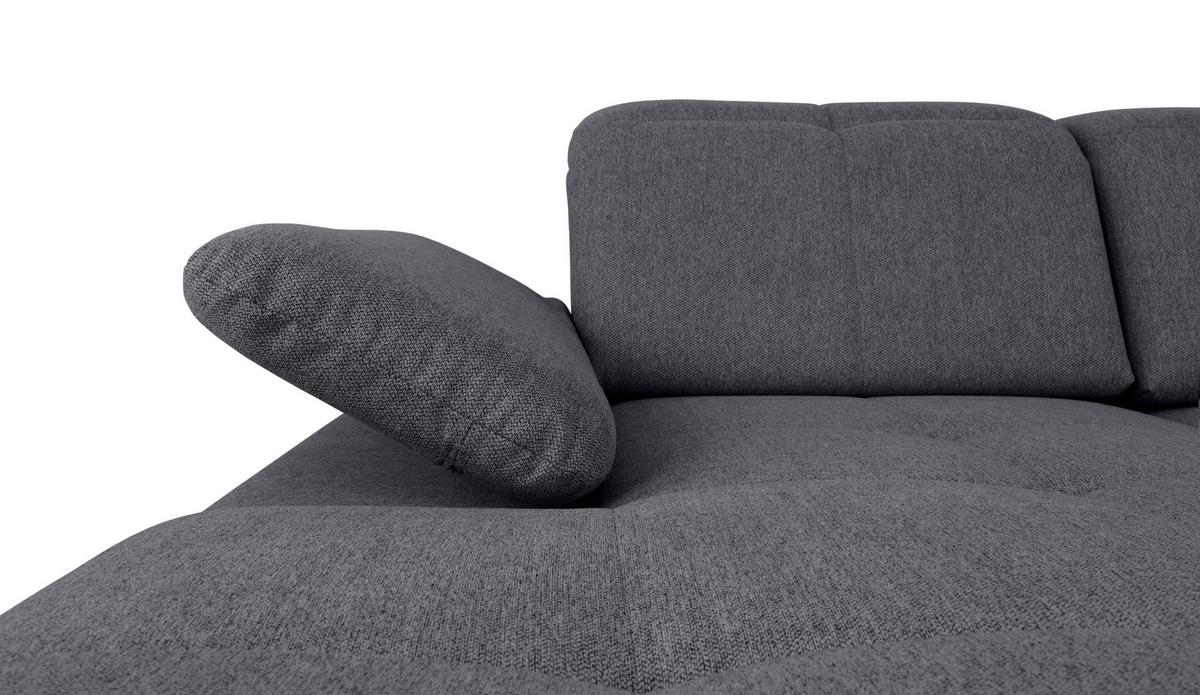 Wohnlandschaft Ramzes Dunkelgrau U: 173x328x215 cm - Dunkelgrau/Grau, Design, Textil (173/328/215cm) - MID.YOU