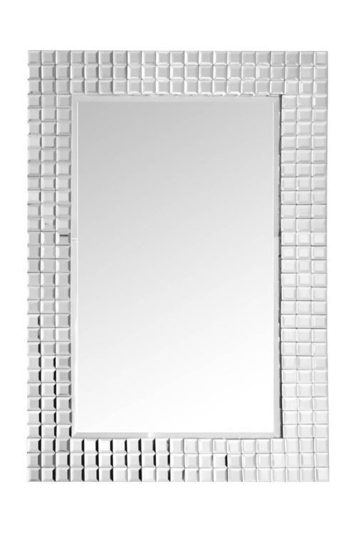 Wandspiegel Apollos 60x90 cm Metallrahmen Silberfarben - Silberfarben, Basics, Glas/Metall (60/90/4cm) - Kayoom