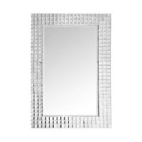 Wandspiegel Apollos 60x90 cm Metallrahmen Silberfarben - Silberfarben, Basics, Glas/Metall (60/90/4cm) - Kayoom