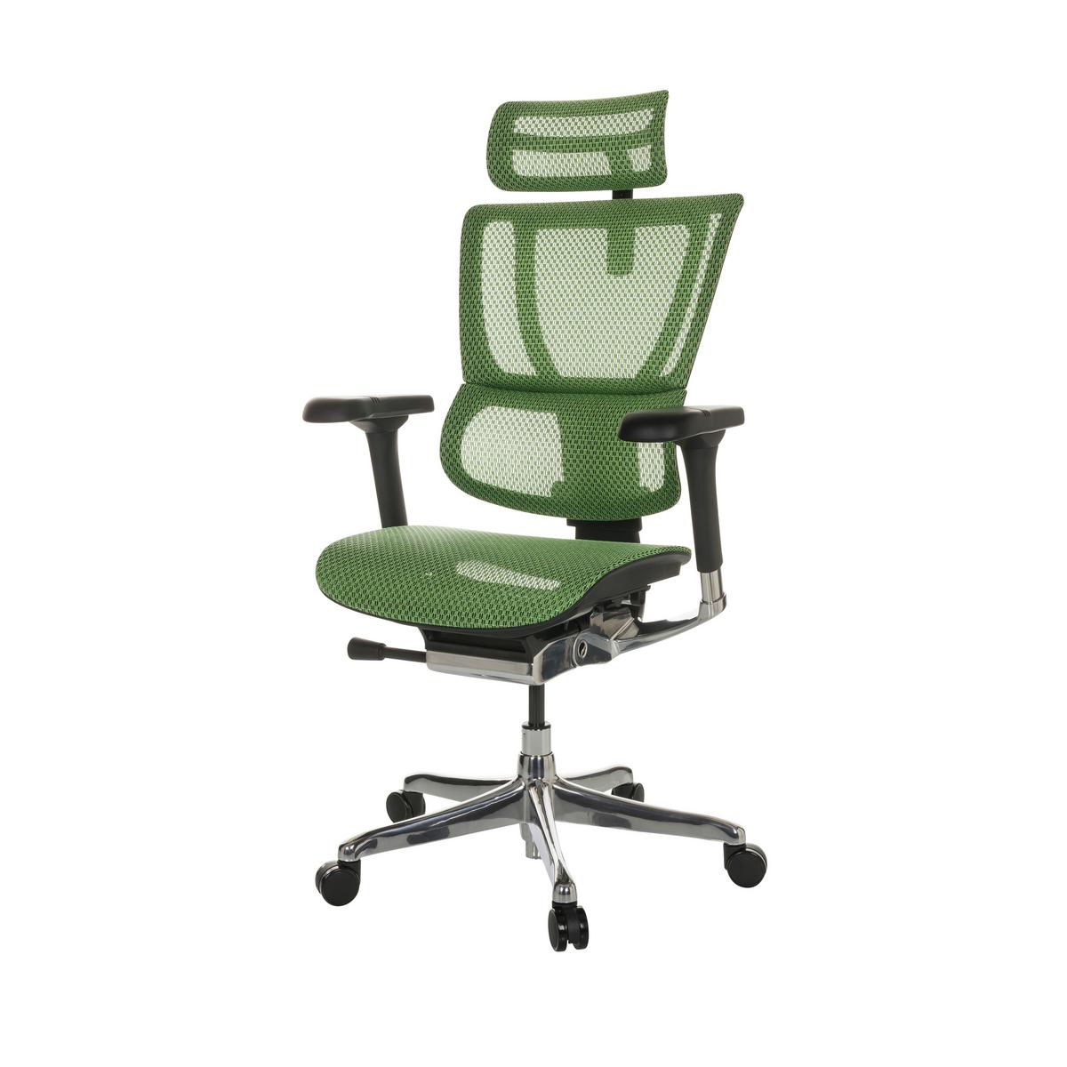 Drehstuhl Ergohuman Slim I - Silberfarben/Schwarz, Basics, Kunststoff/Textil (69/116-138/66cm) - MID.YOU