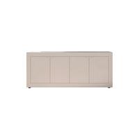 Sideboard Basic Kaschmir B: 207 Cm - Kaschmir/Schwarz, Design, Holzwerkstoff (207/86/43cm) - MID.YOU