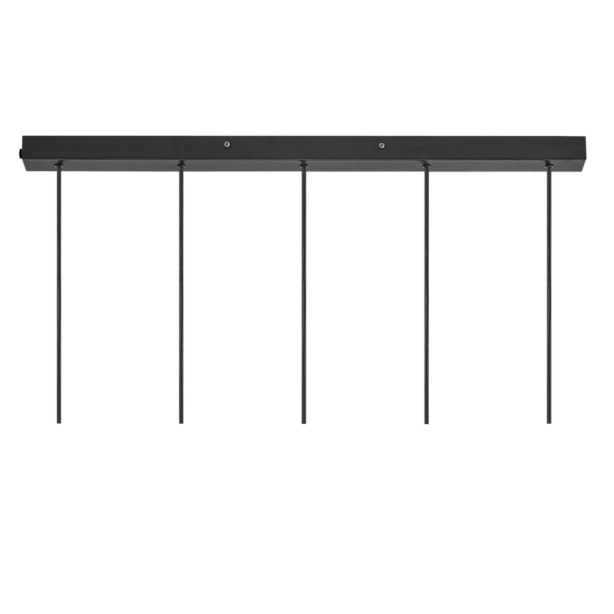 Hängeleuchte Tilo Pela Schwarz B: 80 cm - Schwarz, Design, Holz/Metall (80/24,6cm) - Nordlux