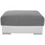 Hocker Cuba - Chromfarben/Hellgrau, MODERN, Textil (100/45/65cm) - Luca Bessoni Hocker Cuba - Chromfarben/Hellgrau, MODERN, Textil (100/45/65cm) - Luca Bessoni