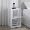 Nachttisch Lonie - Weiß, Design, Holzwerkstoff (34/55/30cm) - Livetastic