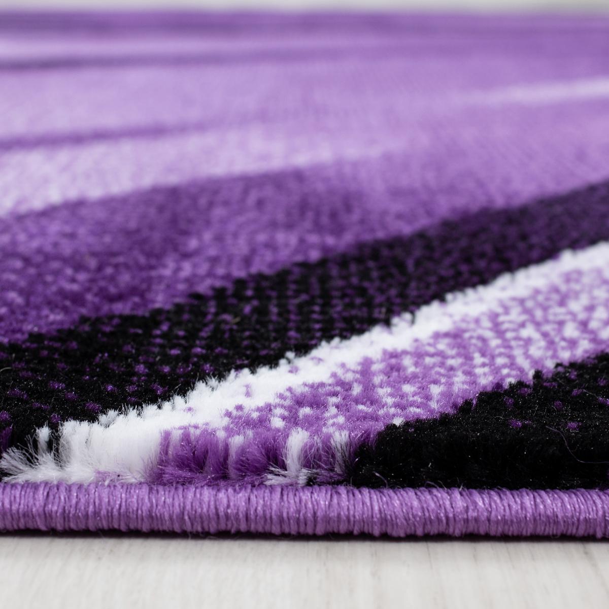 Webteppich Lila Naturfaser Parma 200x290 cm - Lila, KONVENTIONELL, Textil (200/290cm)
