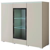 Highboard Vera 120 VERA 120 - Kaschmir/Beige, Trend, Glas/Holzwerkstoff (120/103,3/39,5cm) - P & B