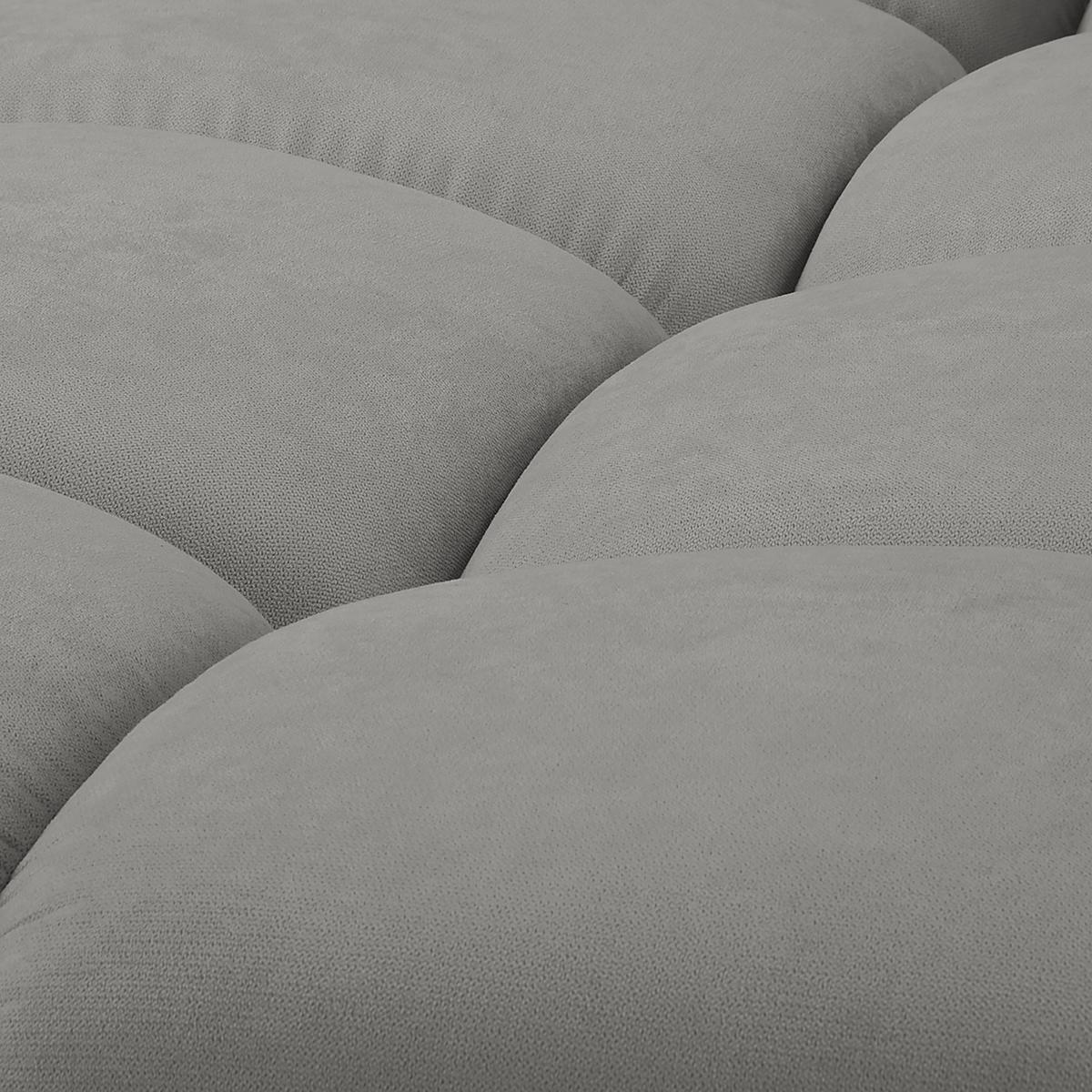 Ecksofa Azzuro Grau S: 256x175 Cm - Silberfarben/Grau, Design, Textil (256/175cm) - Livetastic