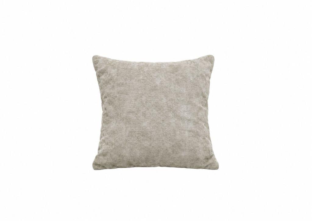 Vankúš MIMA, svetlohnedá ženilka, 50x50 cm - svetlohnedá, Modern, textil (50/50cm)