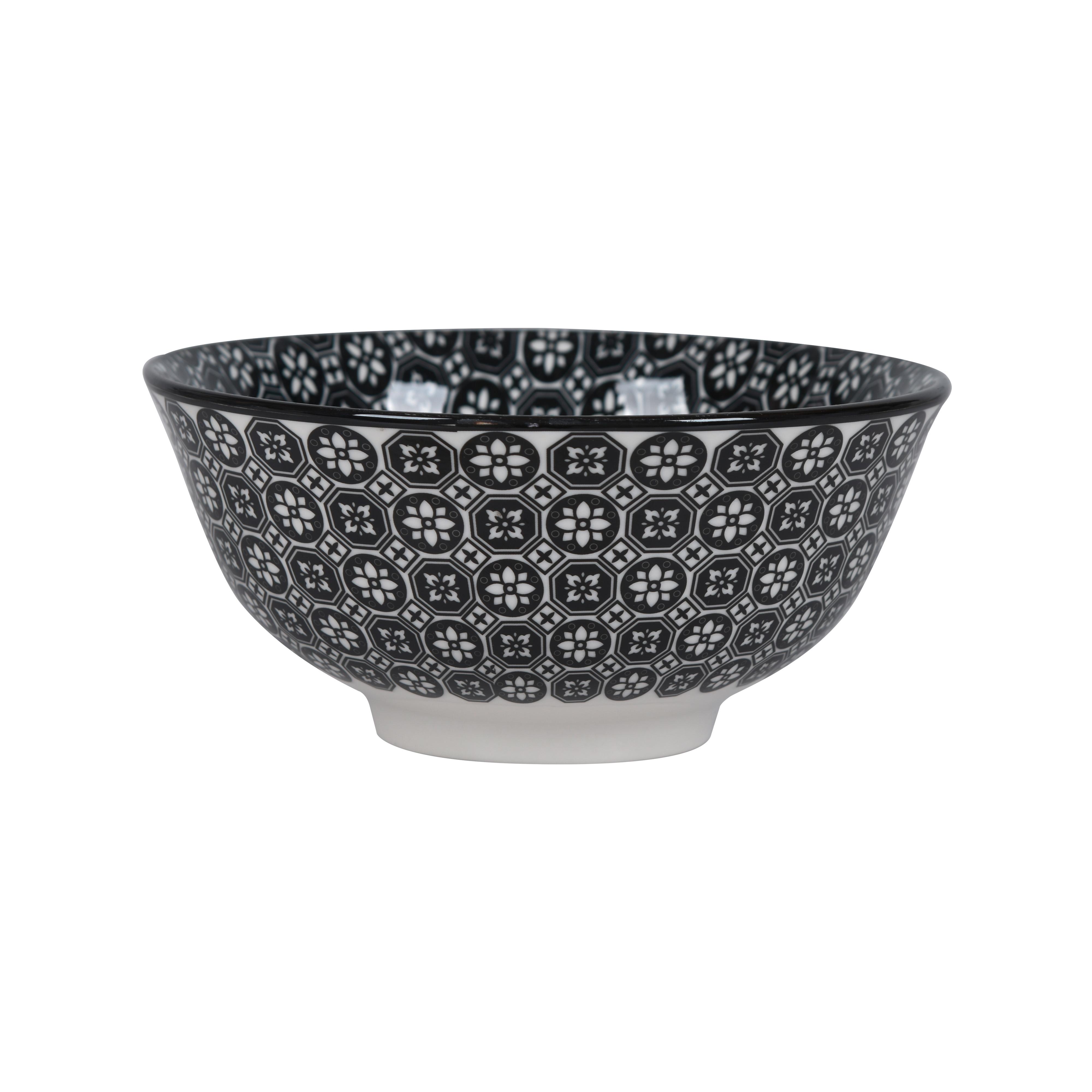 Miska na cerálie SHIVA - bílá/černá, Lifestyle, keramika (15,5/7cm) - Mömax
