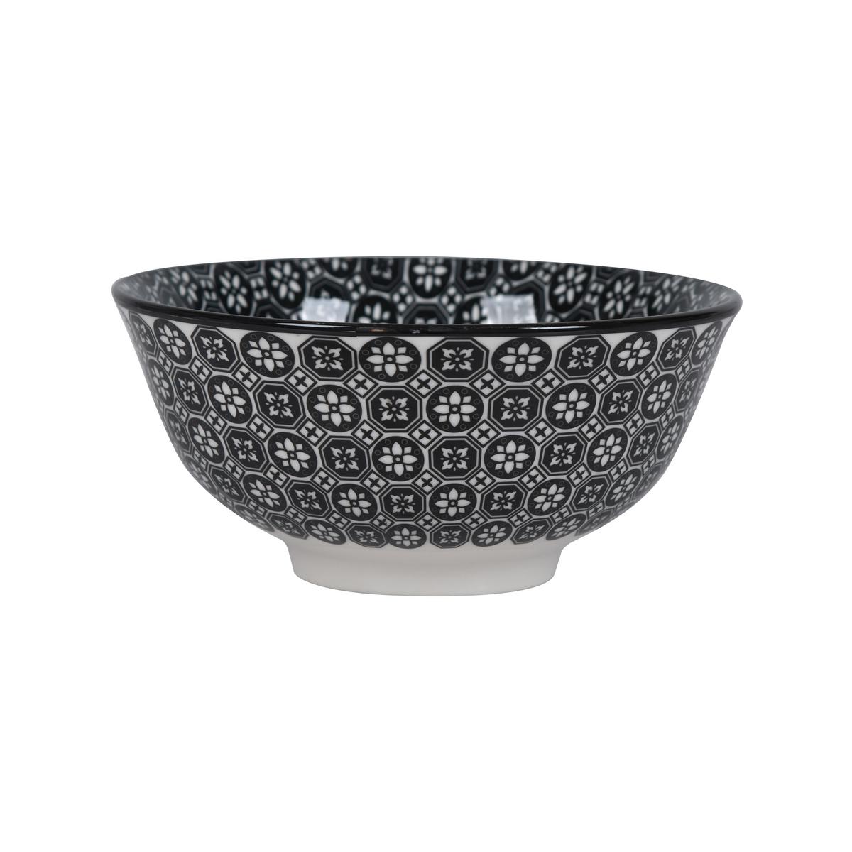 Miska na cerálie SHIVA - bílá/černá, Lifestyle, keramika (15,5/7cm) - Mömax