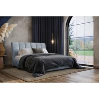 Polsterbett Mit Bettkasten 180x200 Cm Bilbao - Blau, MODERN, Holz/Holzwerkstoff (180/200cm) - MID.YOU
