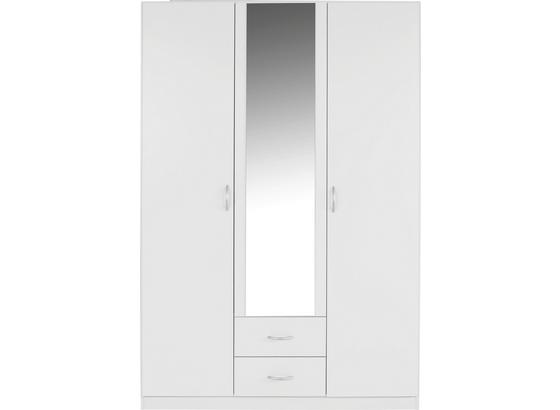 Kleiderschrank Karo, 3trg, 136cm - MODERN, Glas/Holzwerkstoff (136/197/54cm) Kleiderschrank Karo, 3trg, 136cm - MODERN, Glas/Holzwerkstoff (136/197/54cm)