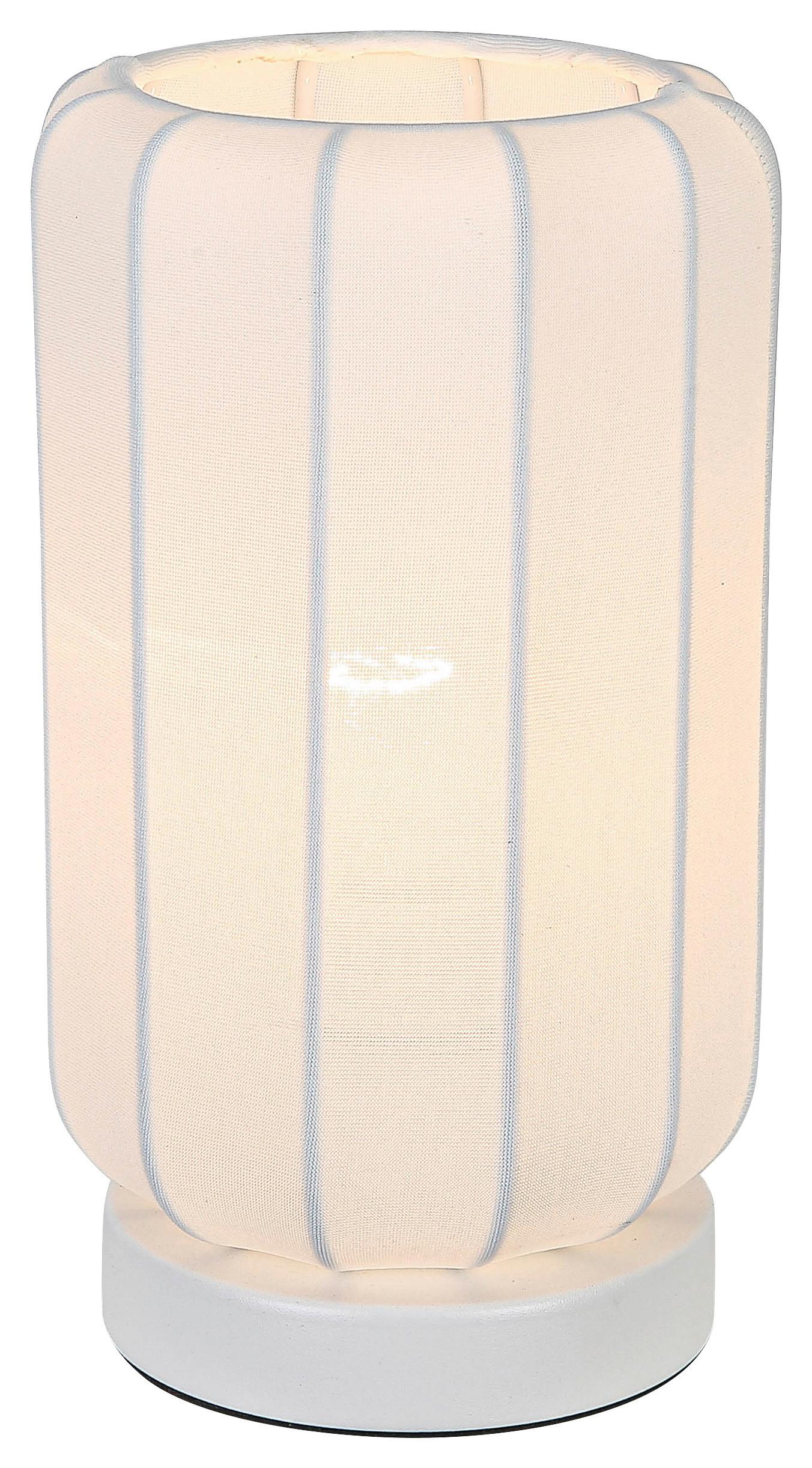 STOLNÍ LAMPA STOIU - bílá, Moderní, kov/textil (14/24,5cm) - Mömax