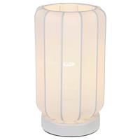 STOLNÁ LAMPA STOIU - biela, Modern, kov/textil (14/24,5cm) - Mömax