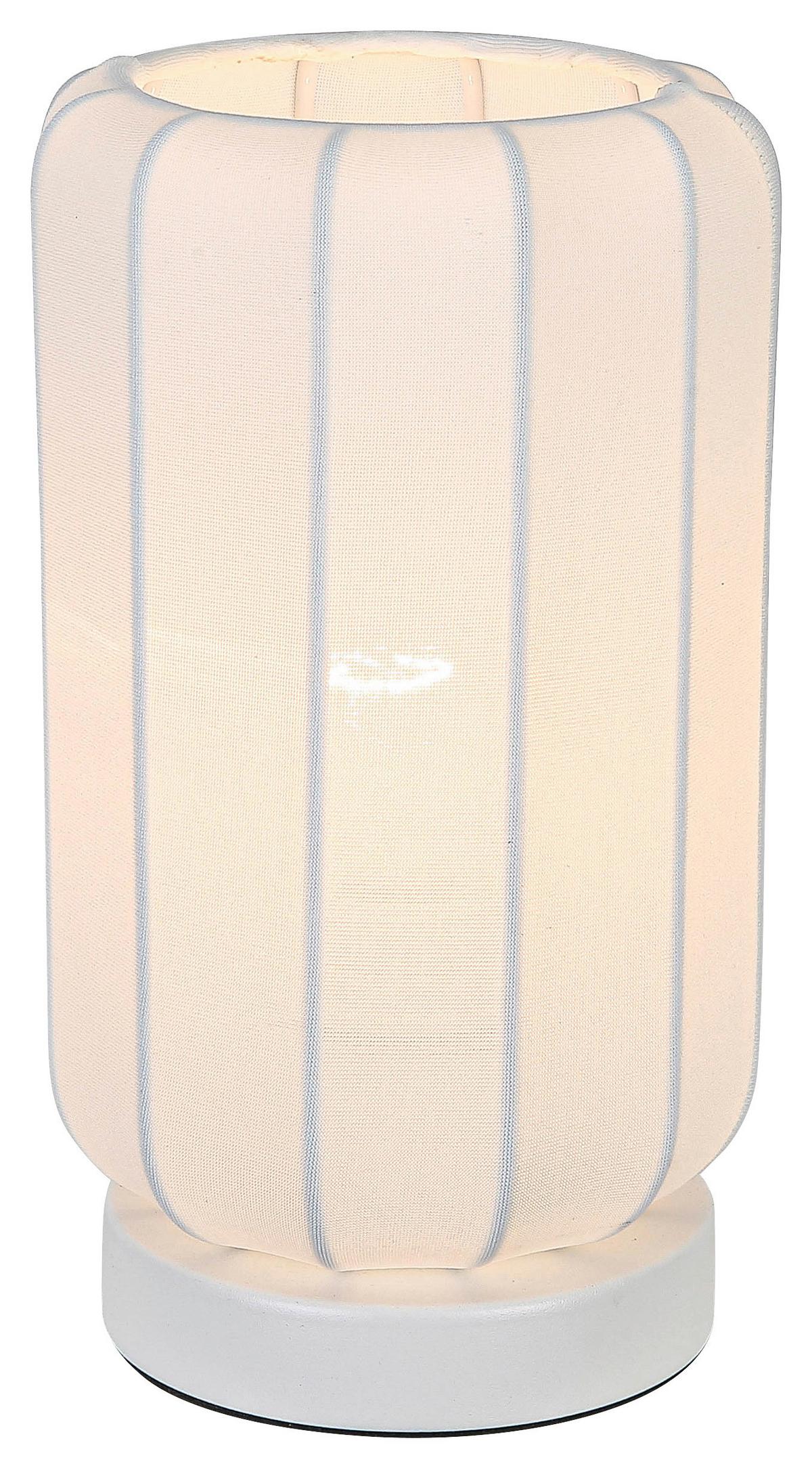 STOLNÁ LAMPA STOIU - biela, Modern, kov/textil (14/24,5cm) - Mömax