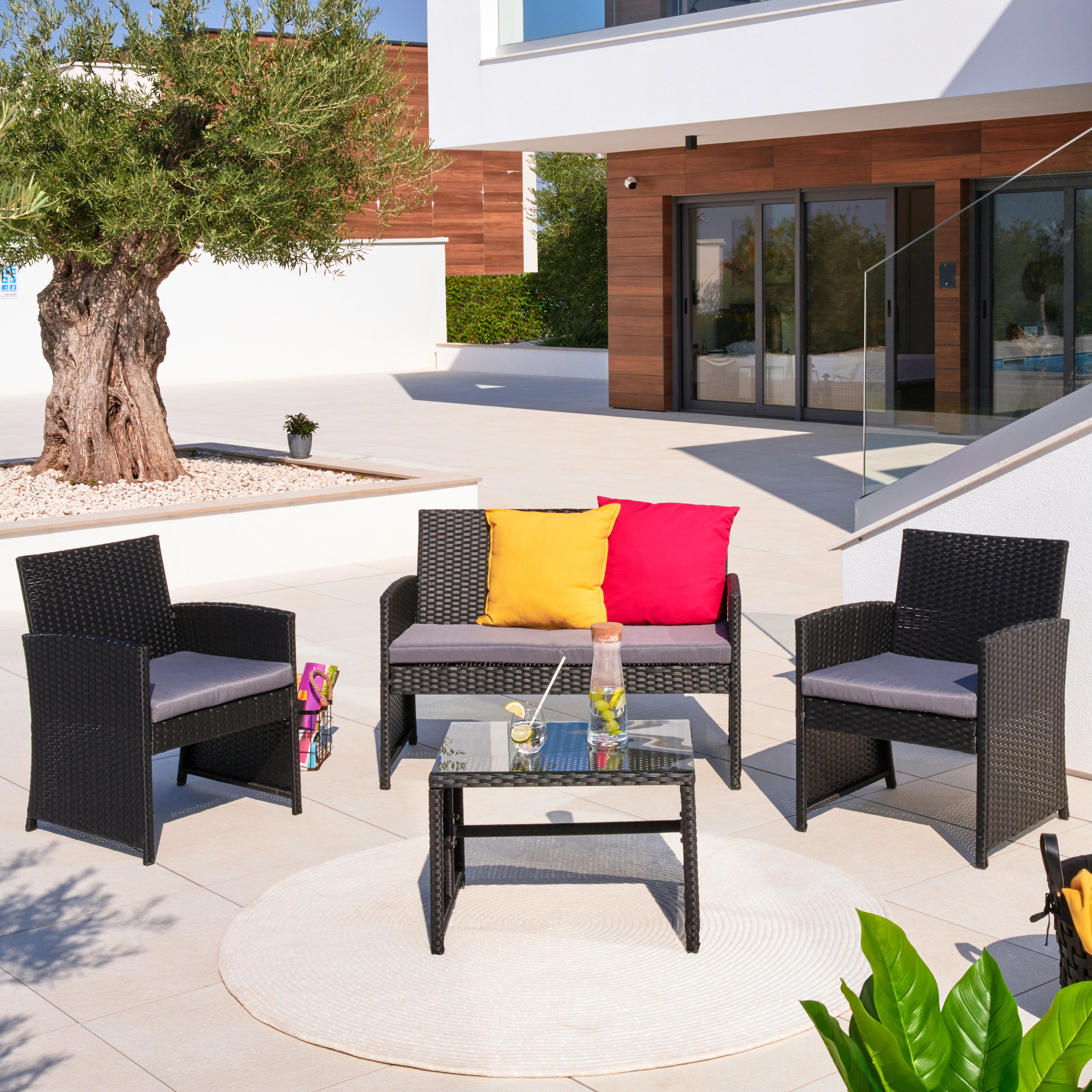 Sedací Souprava Michelle - šedá/černá, Moderní, kov/textil - Modern Living