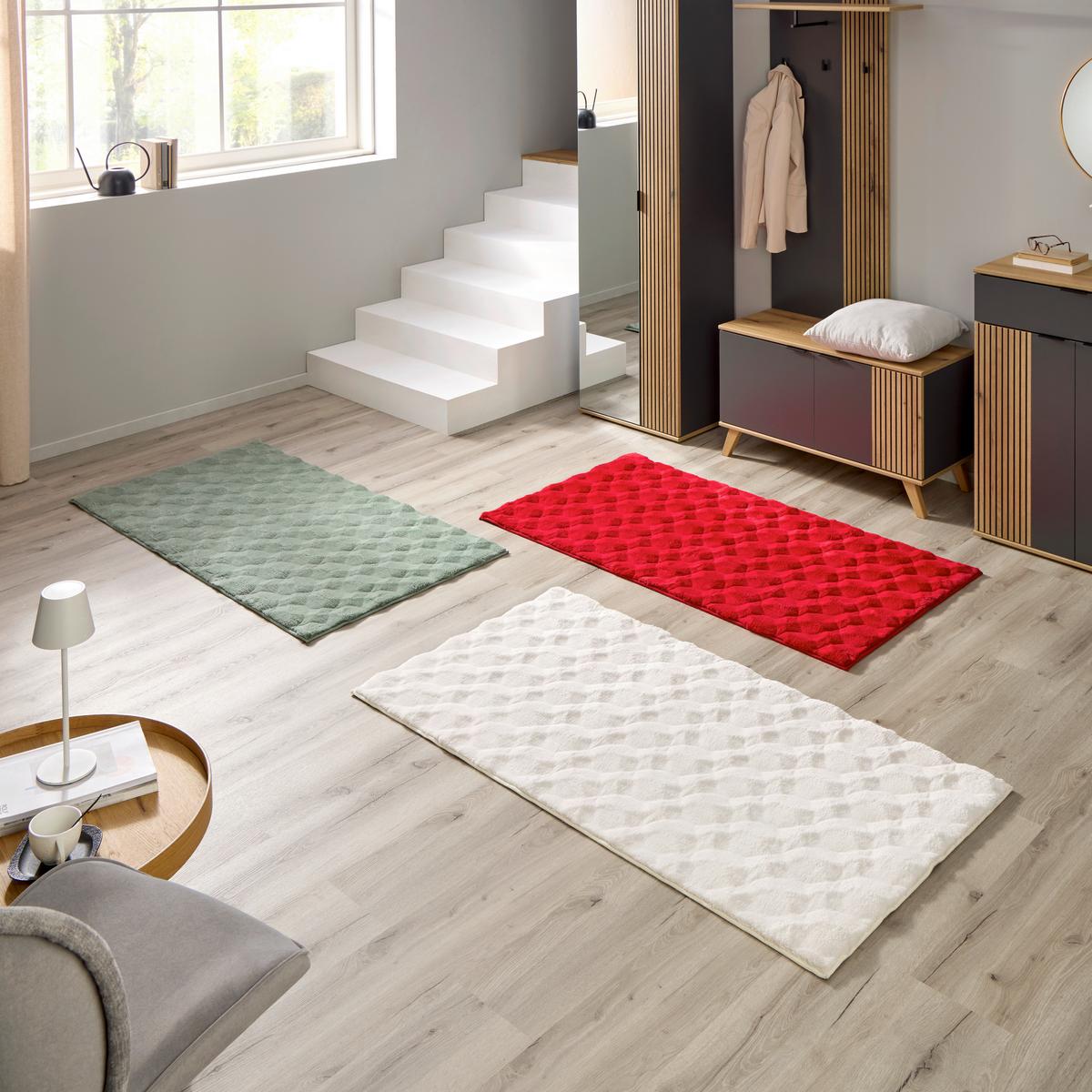 TEPPICH Rot, 100% Polyester - Rot, MODERN, Textil (80/150cm) - Luca Bessoni