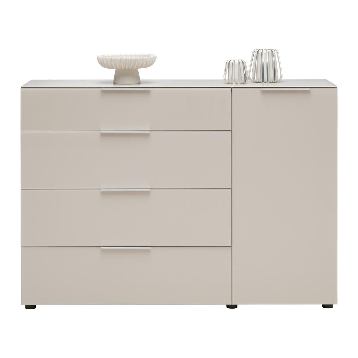 Kommode Siena Kaschmirfarben - černá/kašmírová, Moderní, kov/kompozitní dřevo (135/99/40cm) - Mömax