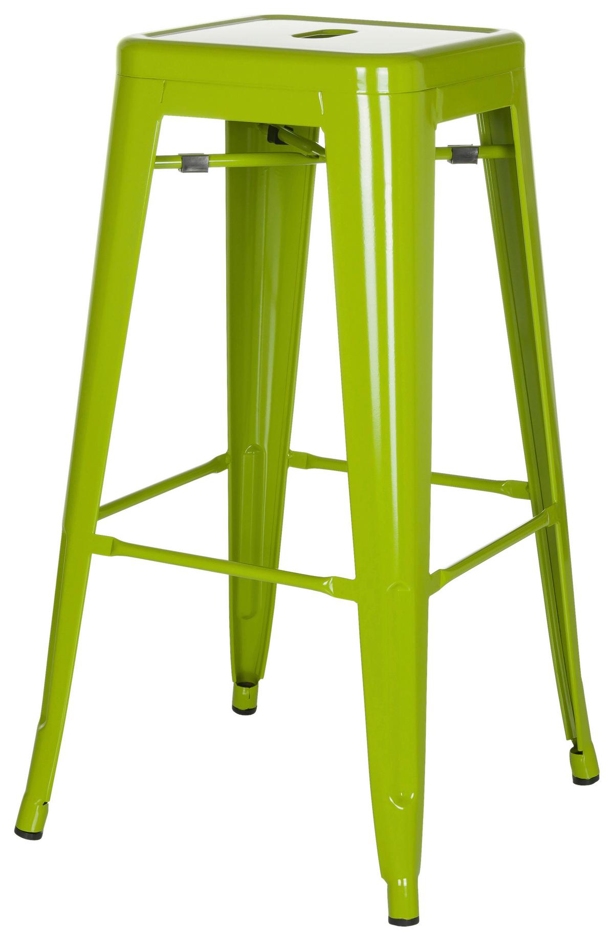 Barhocker Vantaggio High Stapelbar Grün Bis 150 Kg - Grün, Basics, Metall (44/77/44cm) - MID.YOU