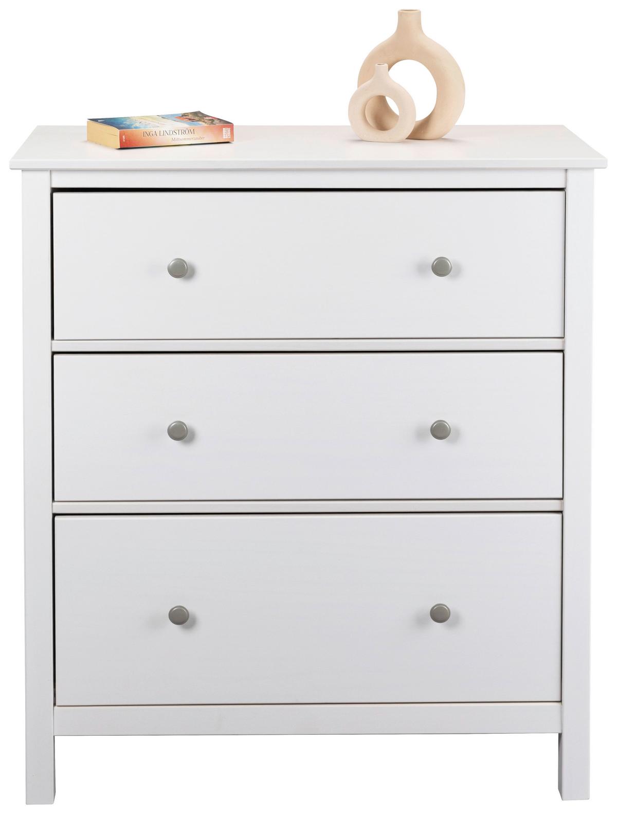 Kommode Chilly Home - Weiß, Design, Holz (85/96/40cm) - Livetastic