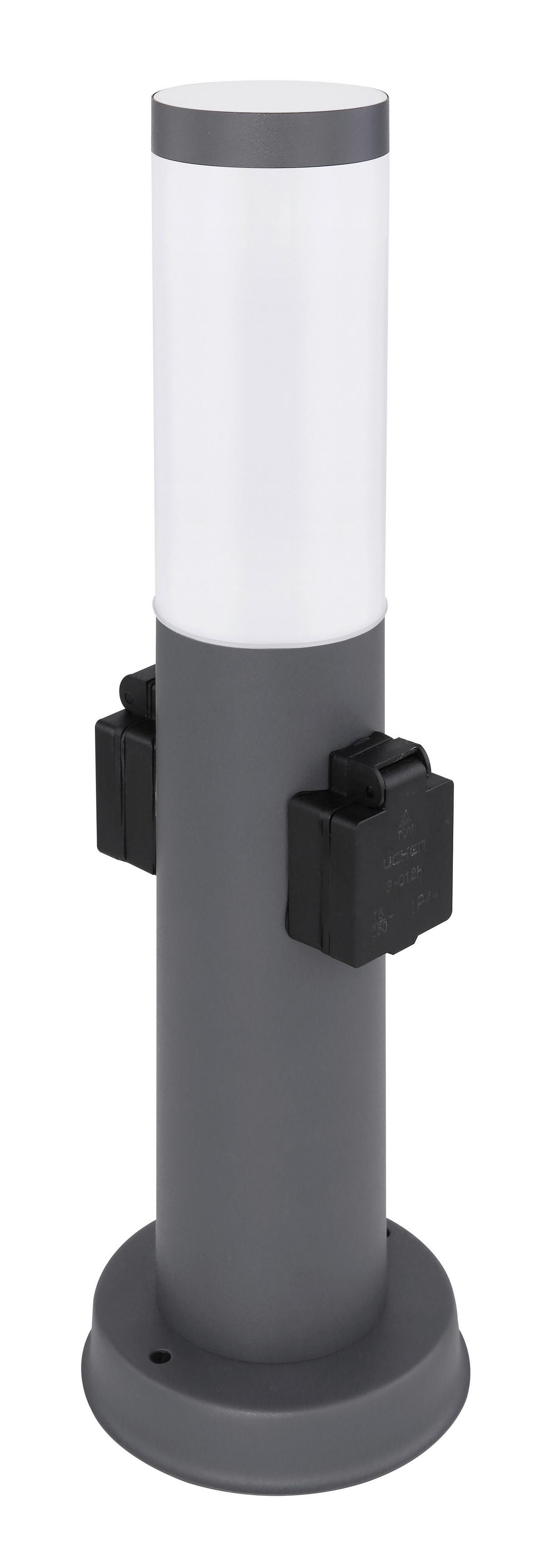 Außenleuchte 60 W Kunststoff/Metall - Anthrazit/Opal, Design, Kunststoff/Metall (12,7/45cm) - Globo