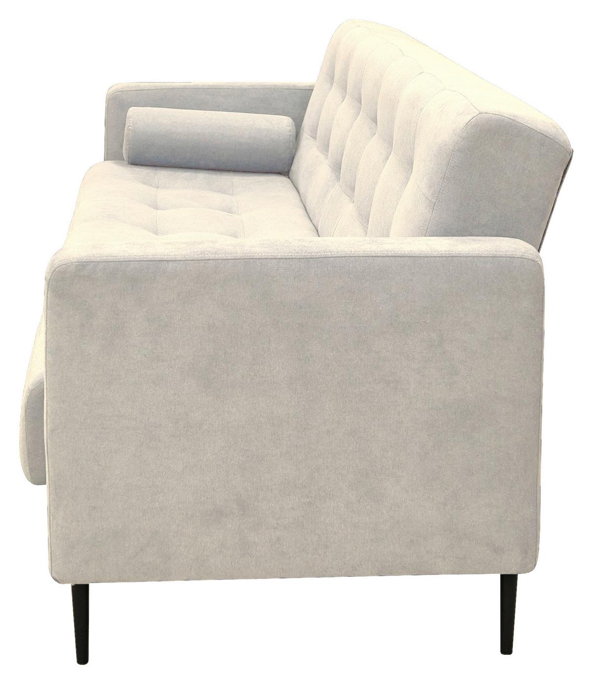 Schlafsofa Seattle Creme B: 223cm - Creme/Schwarz, Design, Textil (223/89/86cm) - P & B
