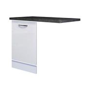 Geschirrspülerfront Alba  Gsp-Paket Tigsv - Weiß Hochglanz/Weiß, MODERN, Holzwerkstoff (95/86/60cm) - FlexWell