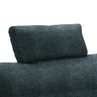Opierka hlavy LILLE, petrolejový velúr - petrolejová, Modern, textil (58/23/10cm) - Based