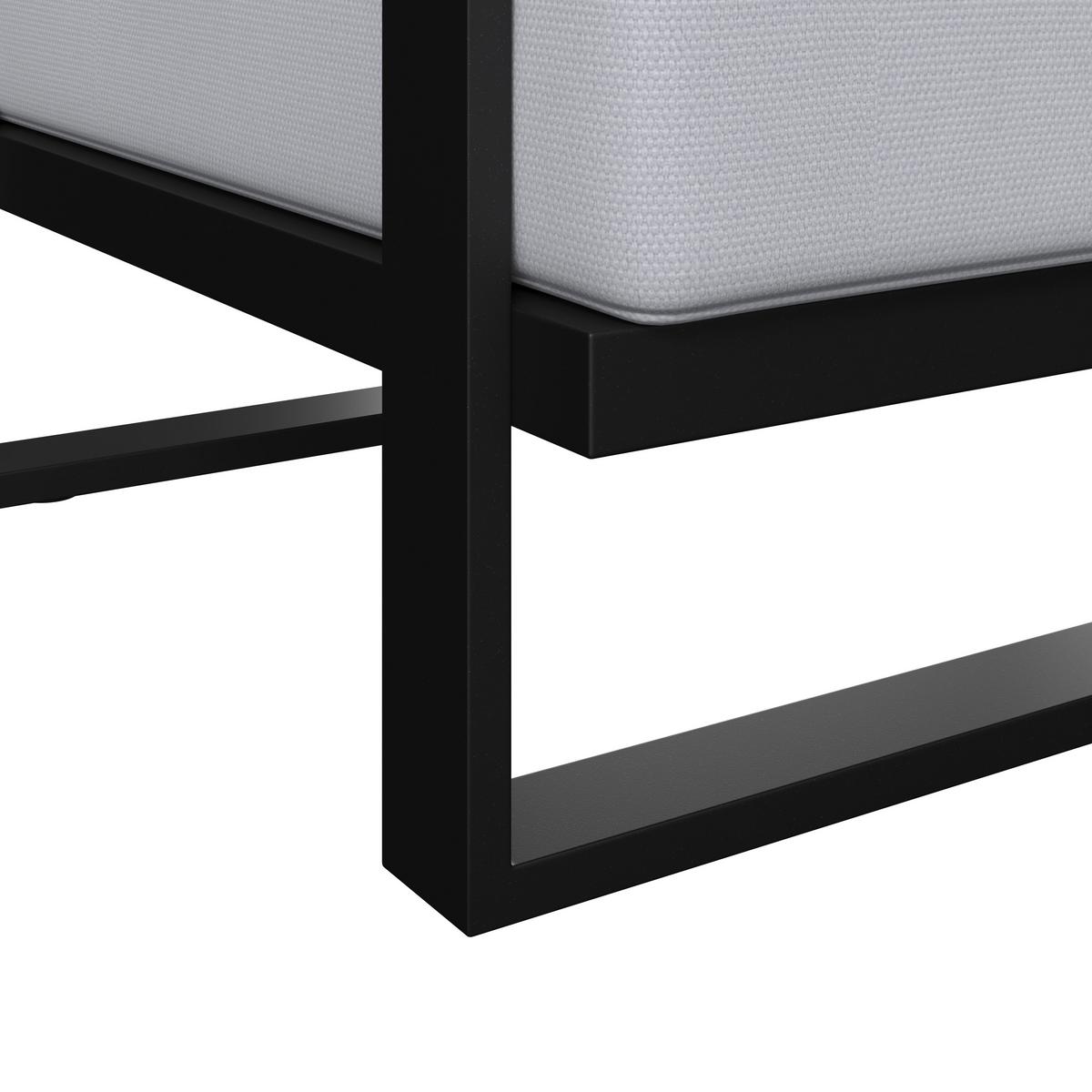 TERASOVÁ SEDACIA SÚPRAVA FABRIZIA - sivá, Modern, kov/drevo - Bessagi Garden