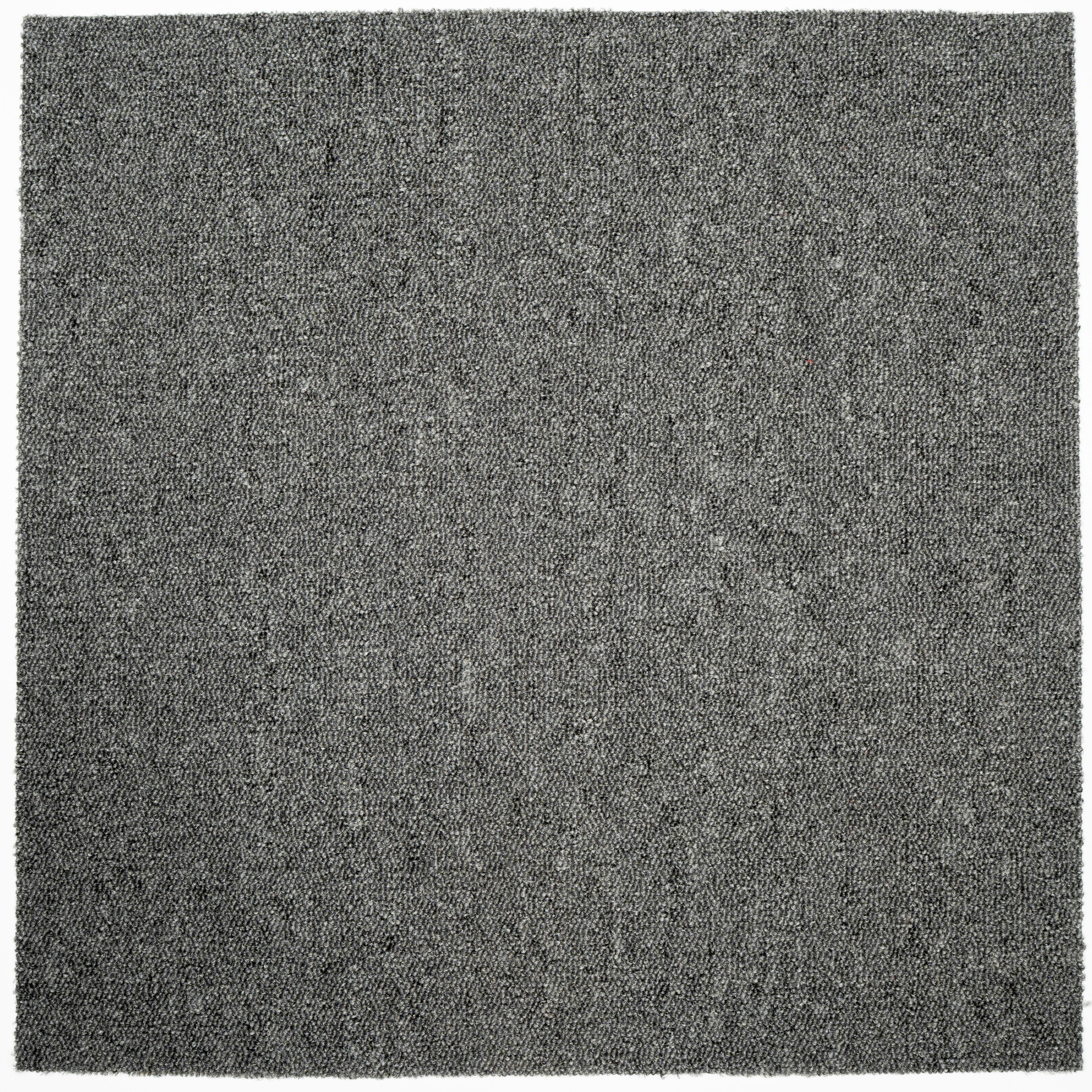 Teppichfliese Grau Astra 50x50 cm Florhöhe 3 mm - Grau, Basics, Textil (50/50cm)