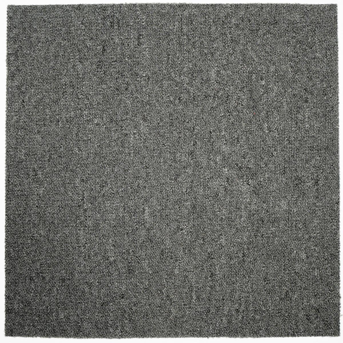 Teppichfliese Grau Astra 50x50 cm Florhöhe 3 mm - Grau, Basics, Textil (50/50cm)