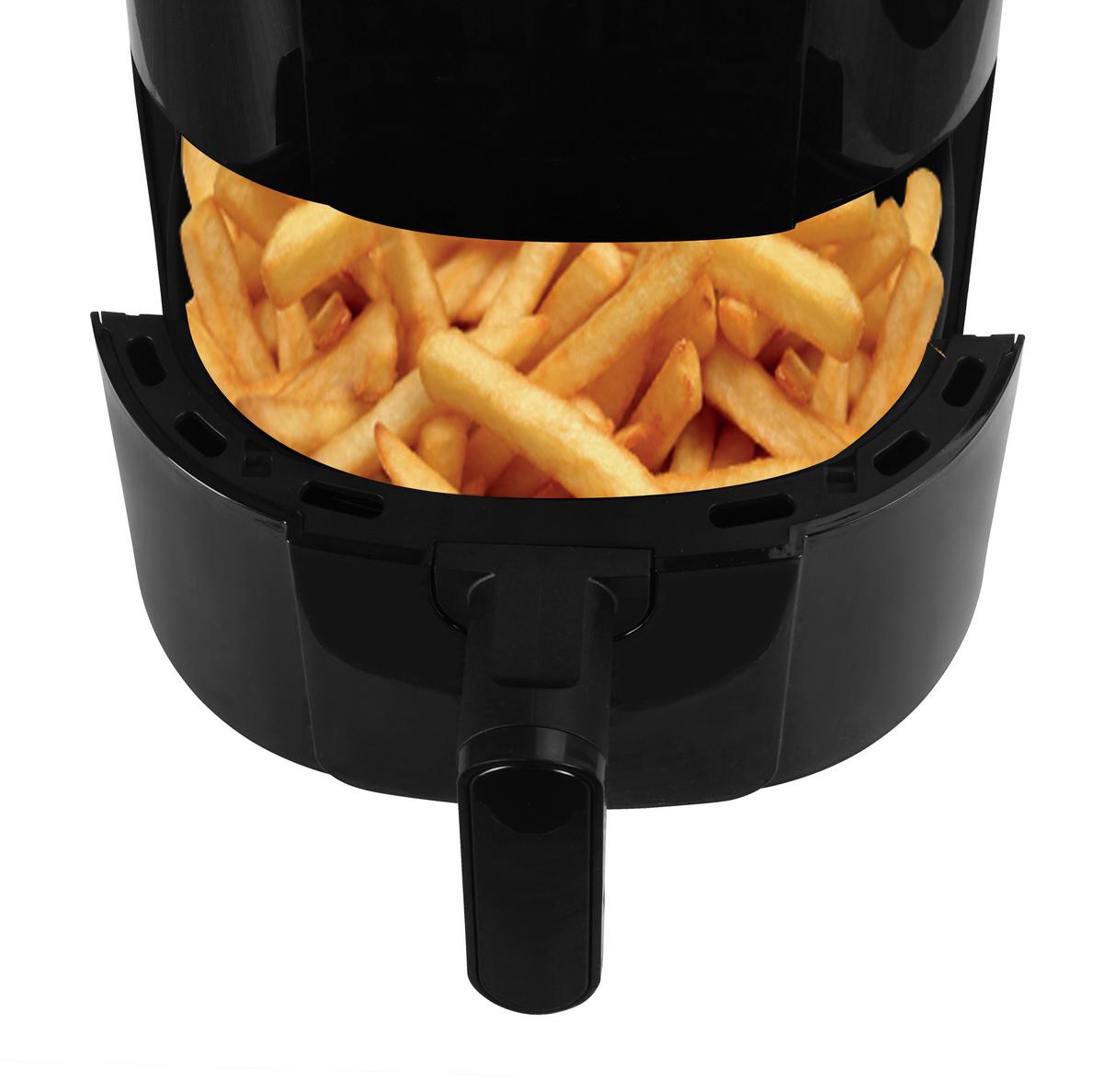 Heißluftfritteuse 1200 Watt - Schwarz, MODERN, Kunststoff/Metall (34,1/24,2/29cm) - Bono