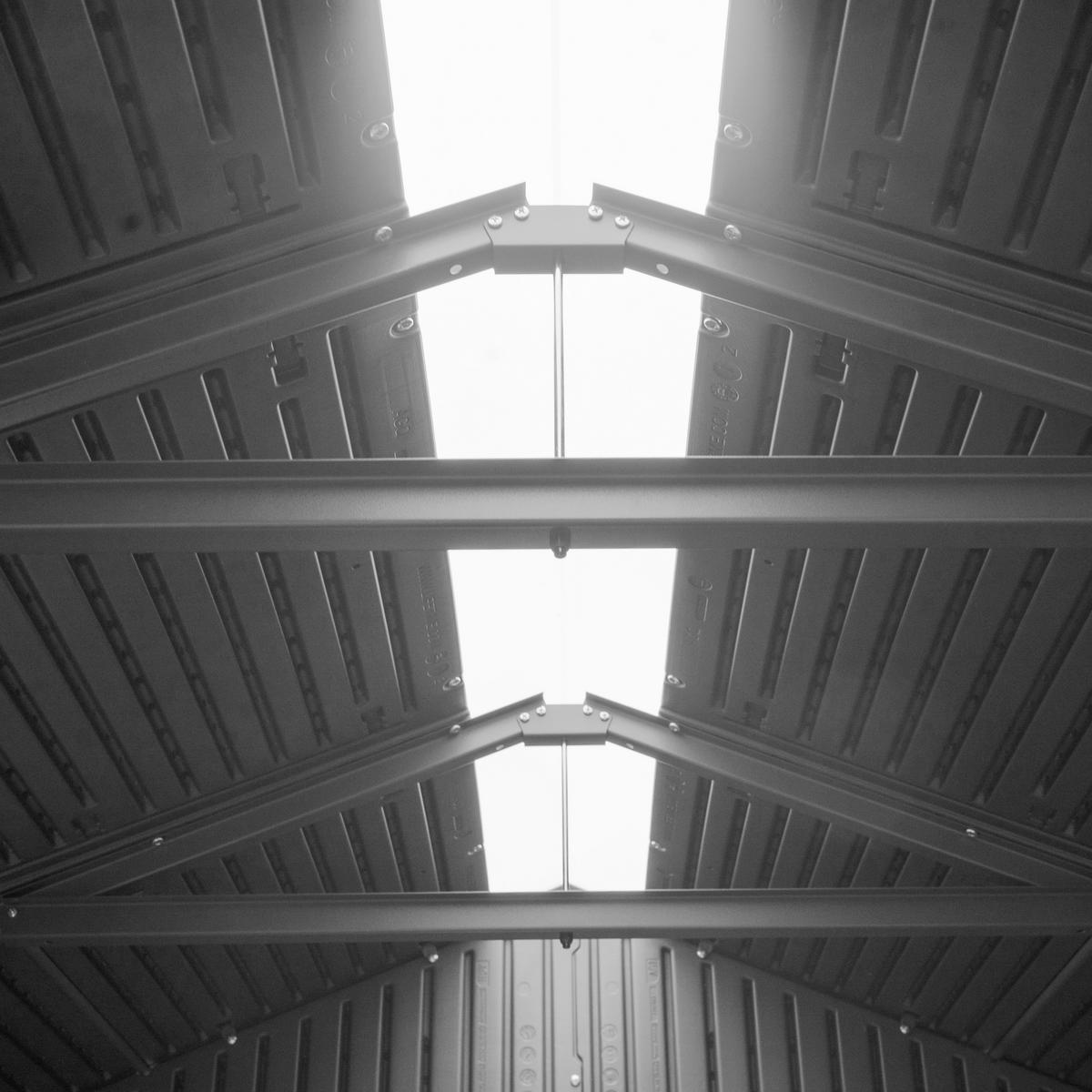 Gerätehaus versperrbar 204x227x285 cm - Grau, Basics, Kunststoff (204/227/285cm)