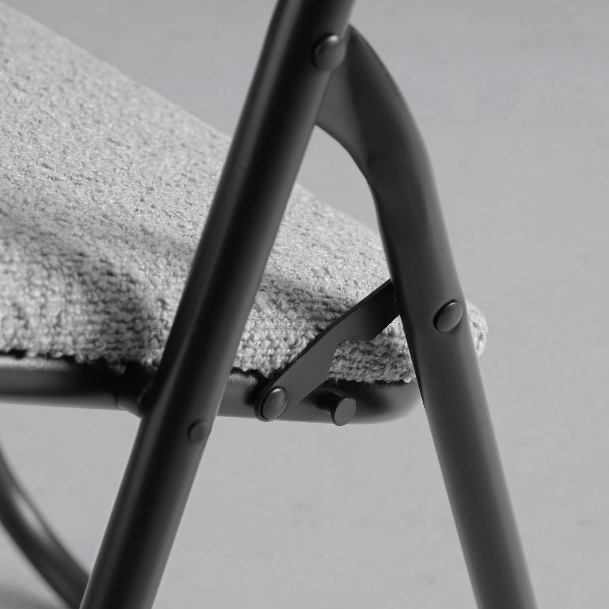 SKLÁDACÍ ŽIDLE ISABELLE - šedá/černá, Lifestyle, kov/textil (44/78/44cm) - Mömax