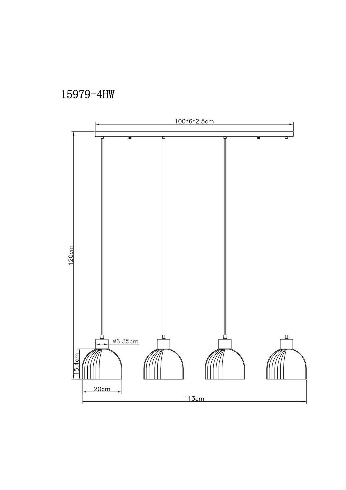 HÄNGELEUCHTE Weiß, Opal, ca. 113x20x120 cm - Opal/Braun, Design, Glas/Holz (113/20/120cm) - Globo