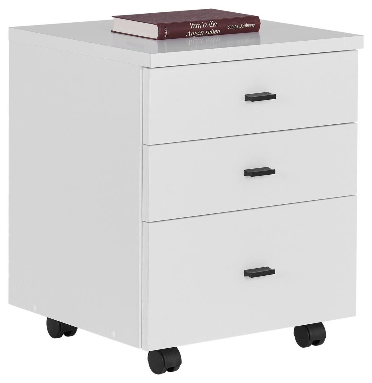 POJÍZDNÝ KONTEJNER 4 YOU NEW 2 YUK 13 - bílá, Moderní, kompozitní dřevo/plast (43/53/40cm)