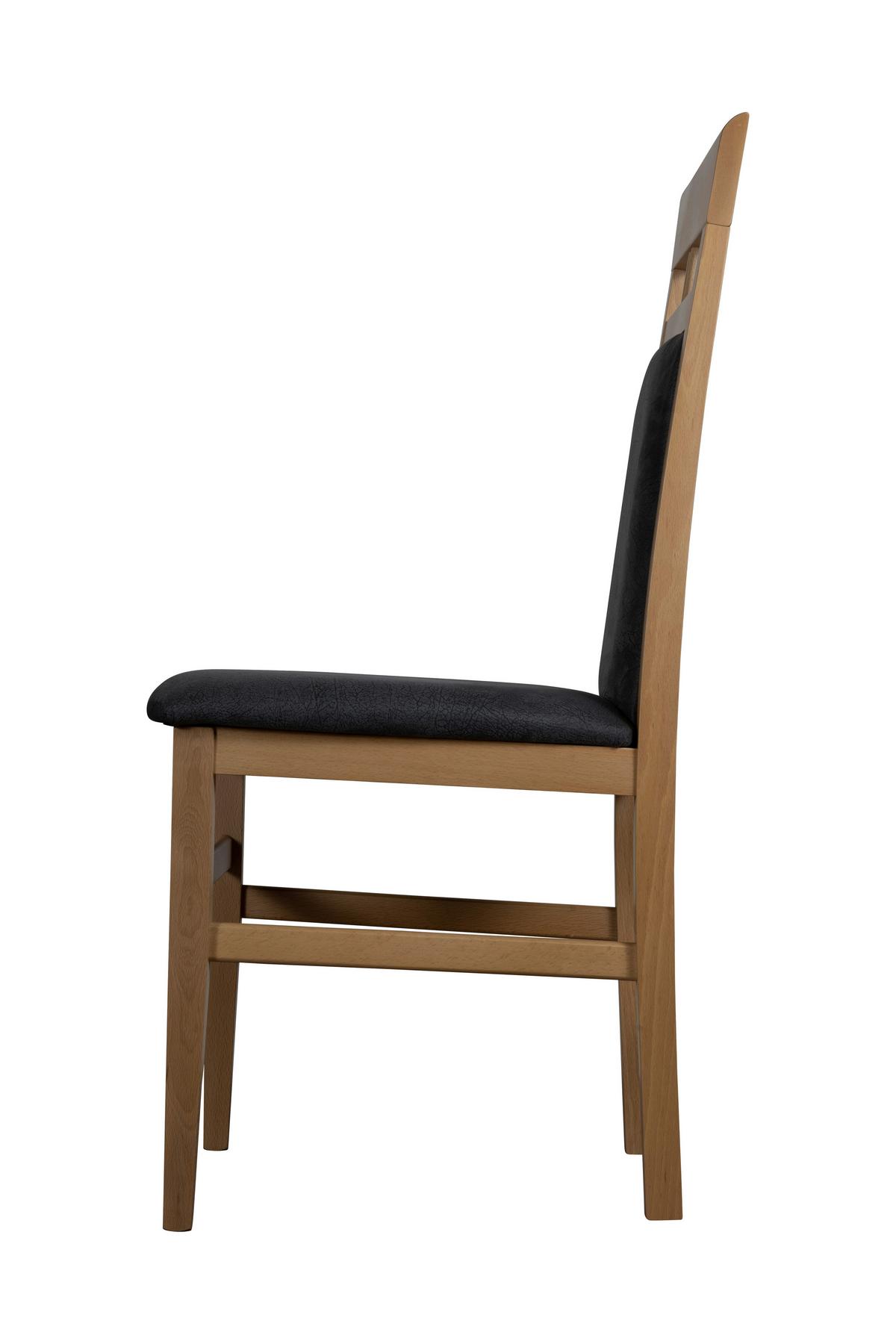 Stuhl-set Ibiza Stuhl Titanic Grau/sonoma Eiche D. B: 42cm - Grau/Sonoma Eiche, KONVENTIONELL, Holz/Textil (44/92/47cm) - MID.YOU