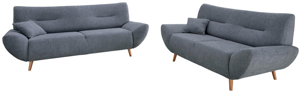2-sitzer-sofa Drago Hellblau - Wildeiche/Hellblau, MODERN, Holz/Textil (173/81/90cm) - MID.YOU